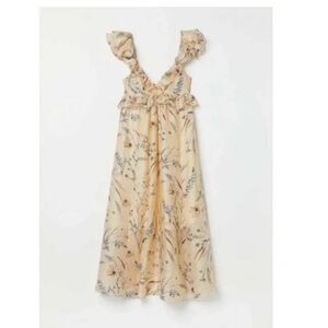H&M floral ruffle dress
